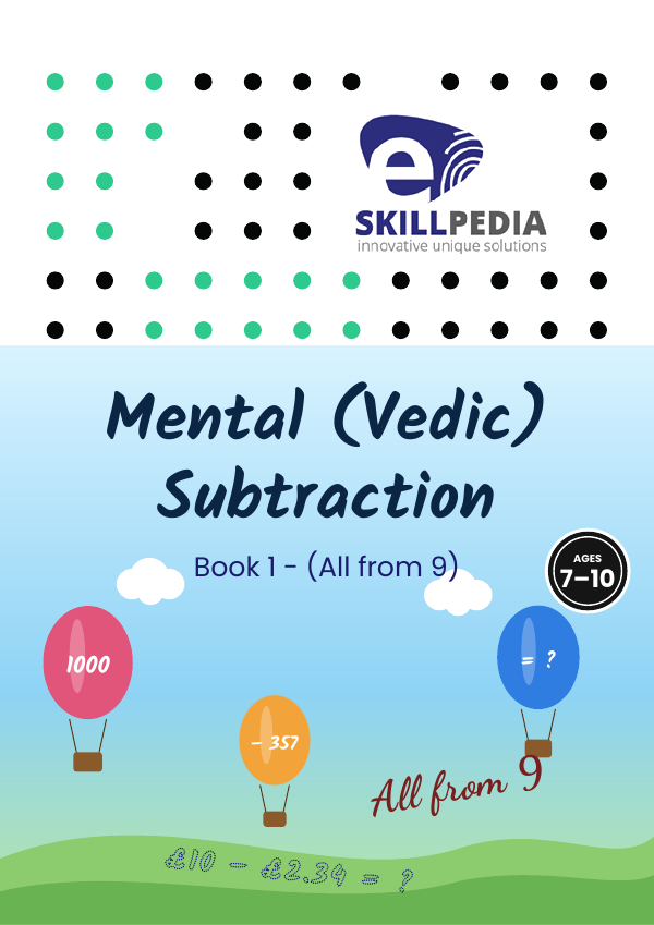 Mental (Vedic) Subtraction Book 1 cover